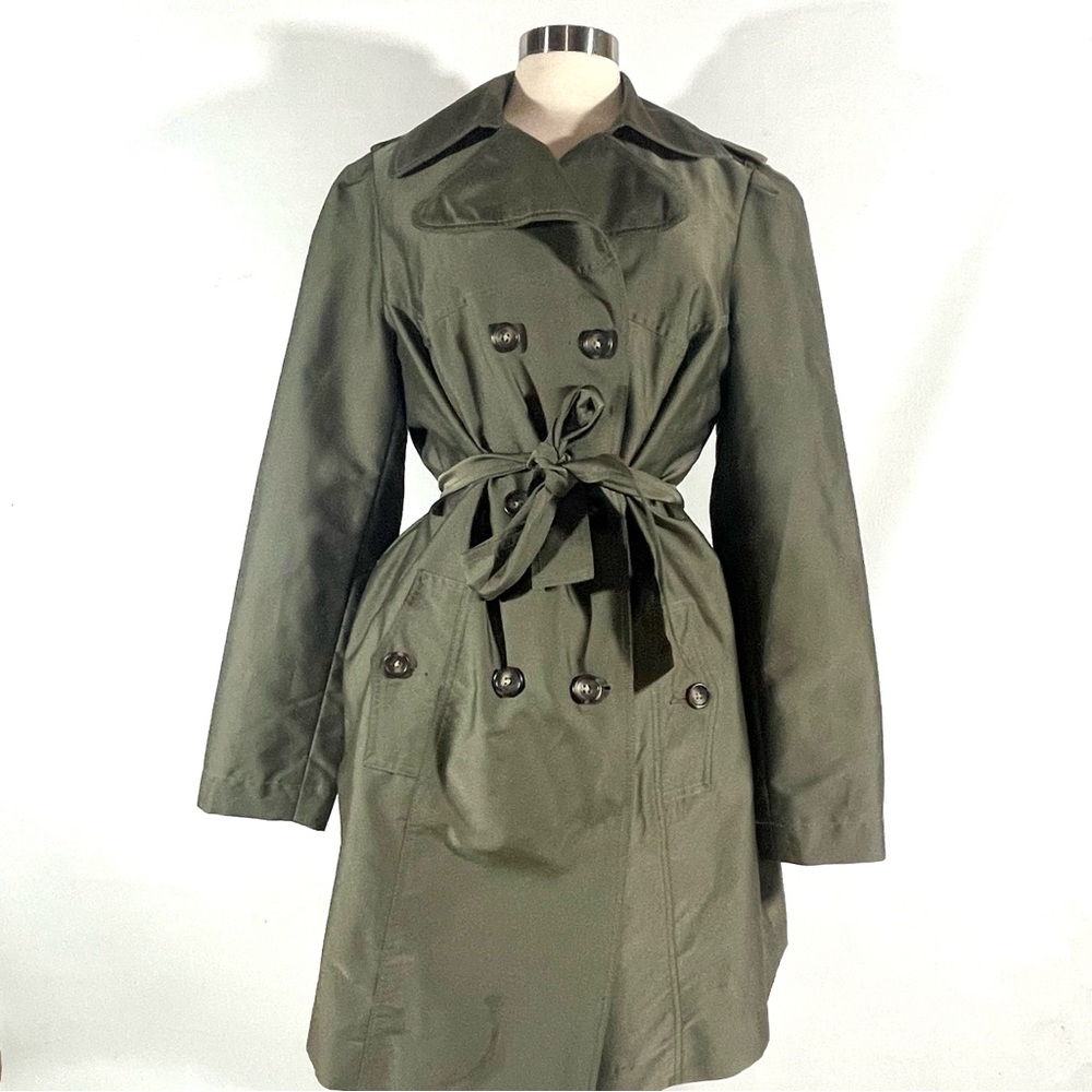 Banana Republic green trench coat XL